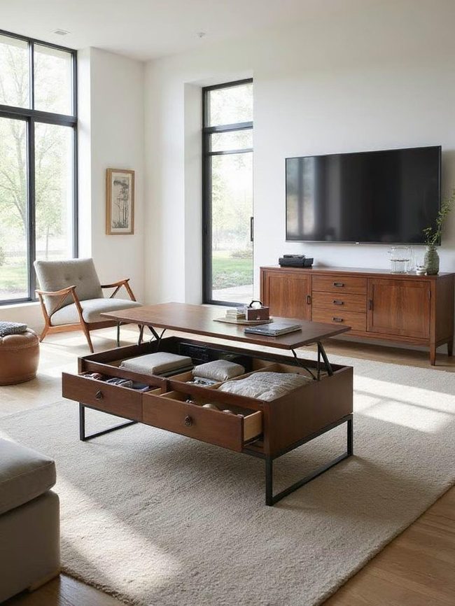 Wooden Chest Double-Duty Furniture