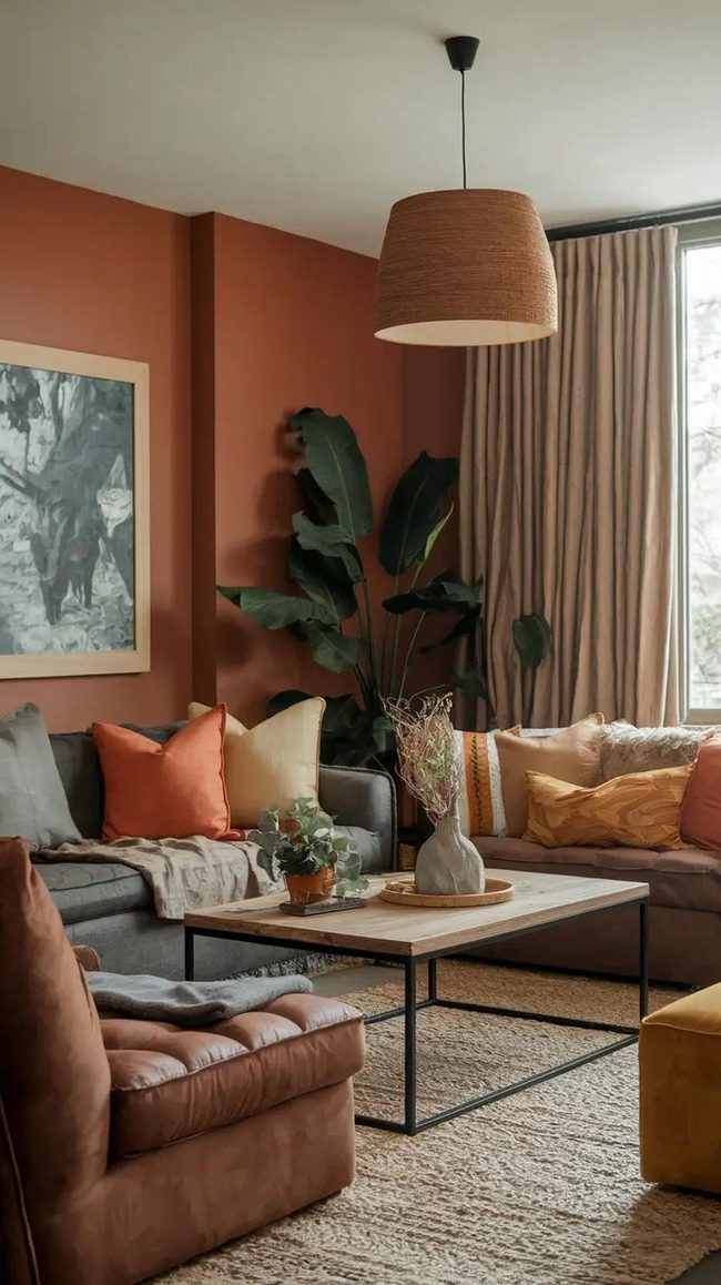 Terracotta And Sage Lounge Warmth