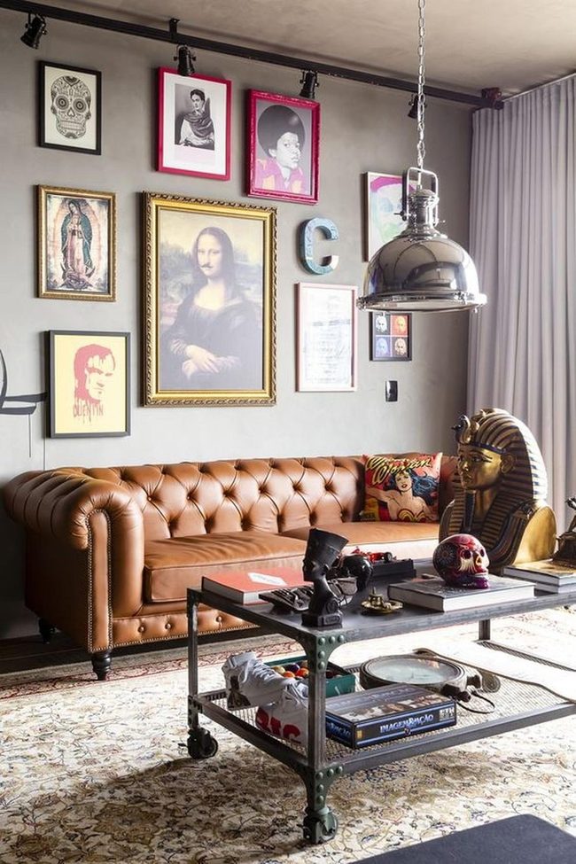 Golden Busts, Eclectic Collections, Leather Comfort