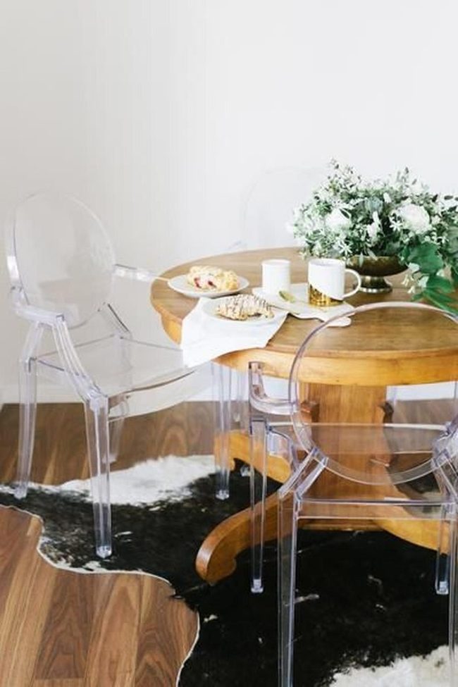 Dark Cowhide Against White Simplicity