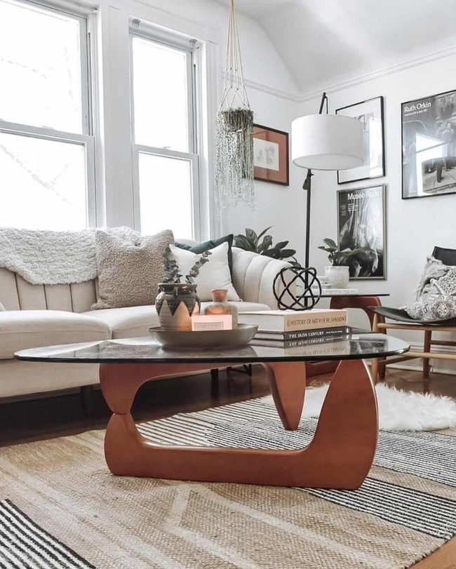 Curved Wood Elegance Meets Glass