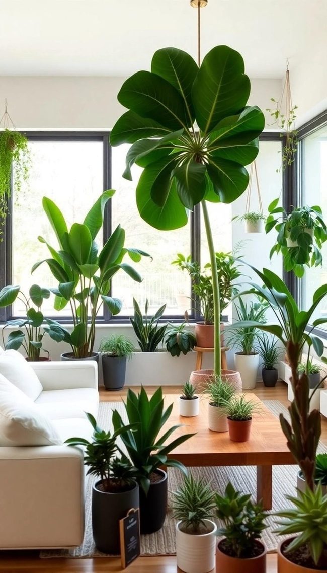 Green Plants Soften Modern Edges
