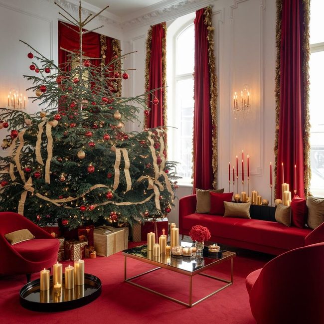 Red and Gold Christmas Radiance