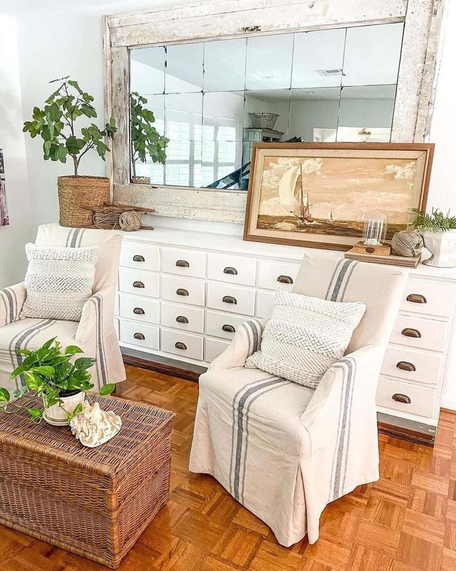 Wicker Baskets Meet Coastal Warmth