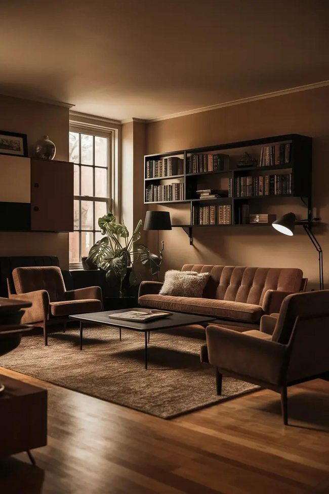 Walnut Brown Mid-Century Furniture