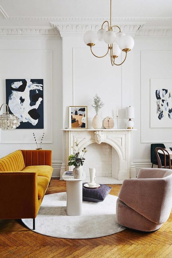 Mustard Yellow Statement Sofa
