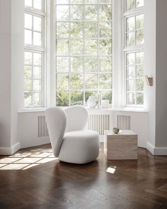Curved Modern Chair Statement Piece
