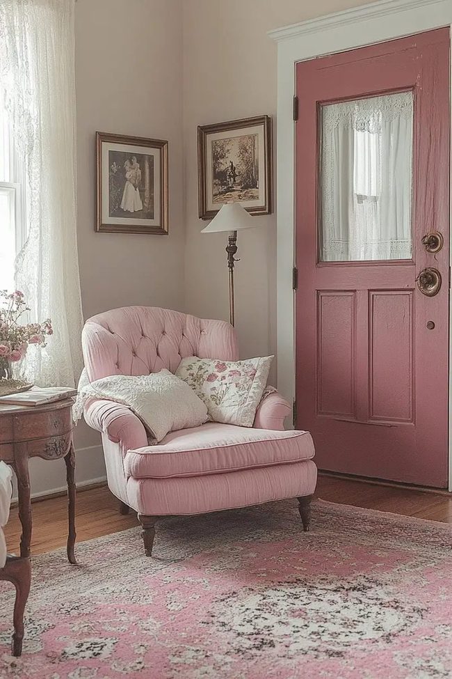 Dusty Pink Velvet Elegance