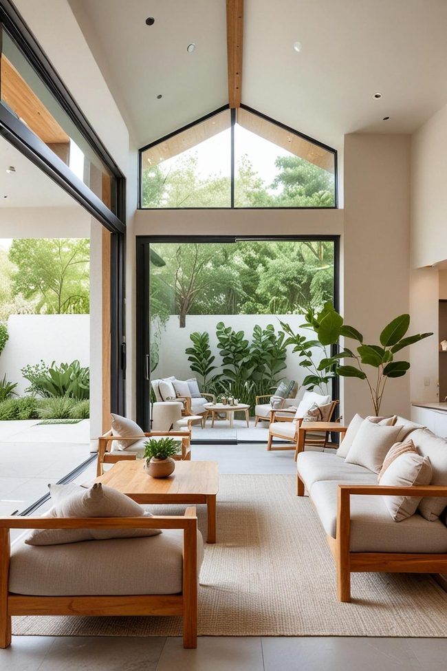 Glass Walls Open To Nature