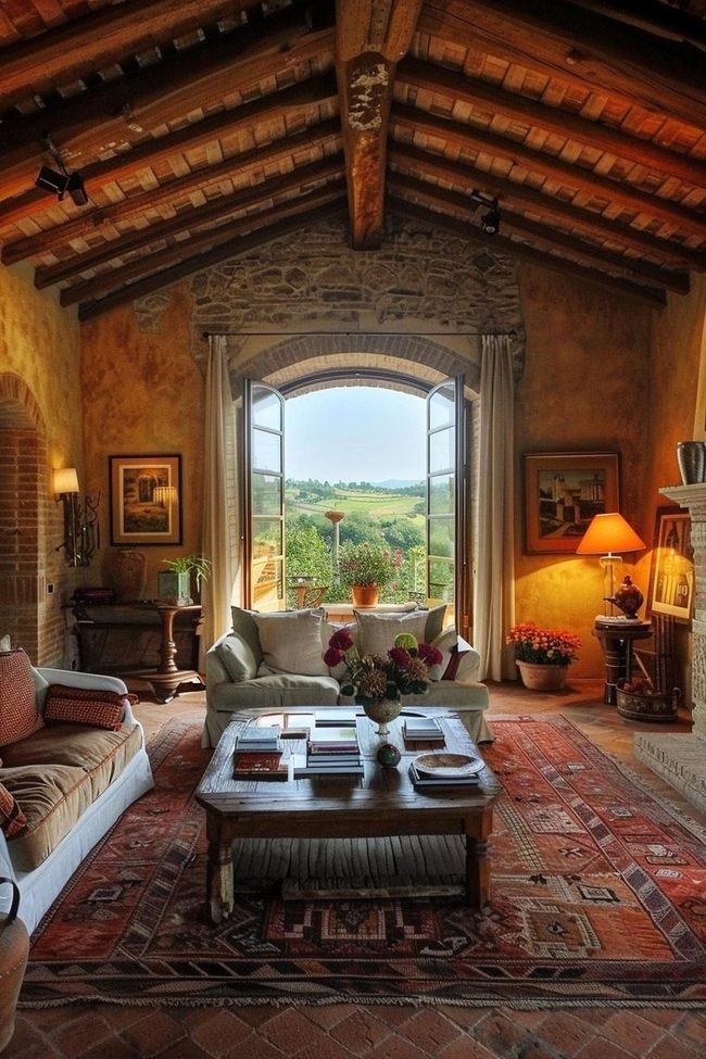 Tuscan Landscape Framed Living