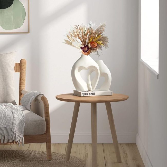 Heart-Shaped Vase Minimalist Grace