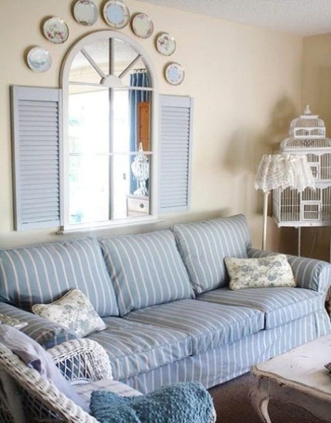 White Birdcages And Striped Serenity