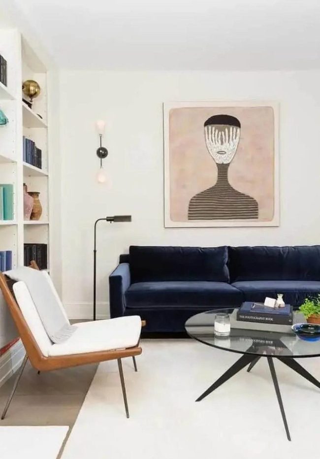 Navy Couch, Neutral Sanctuary