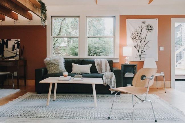 Tangerine Walls Grounded Gray