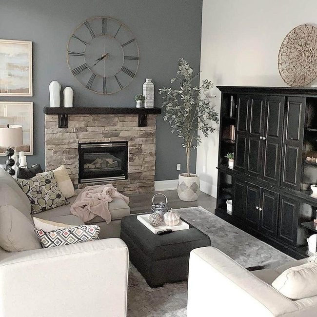 Slate Gray Accent Wall Statement