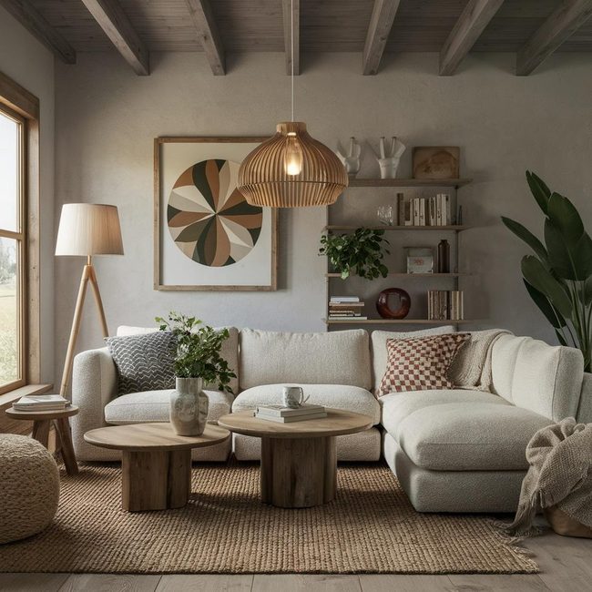 Organic Materials, Minimalist Spaces