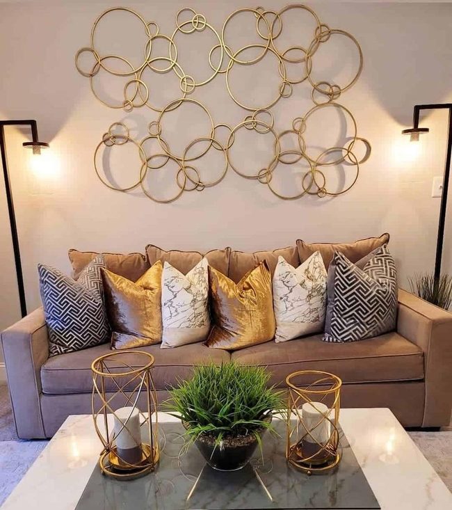 Gold Shimmer Meets Neutral Sophistication