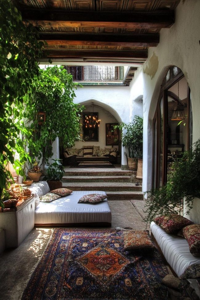 Terracotta And Iron Courtyard Oasis