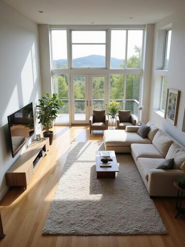 Sofa Back Creates Natural Room Division