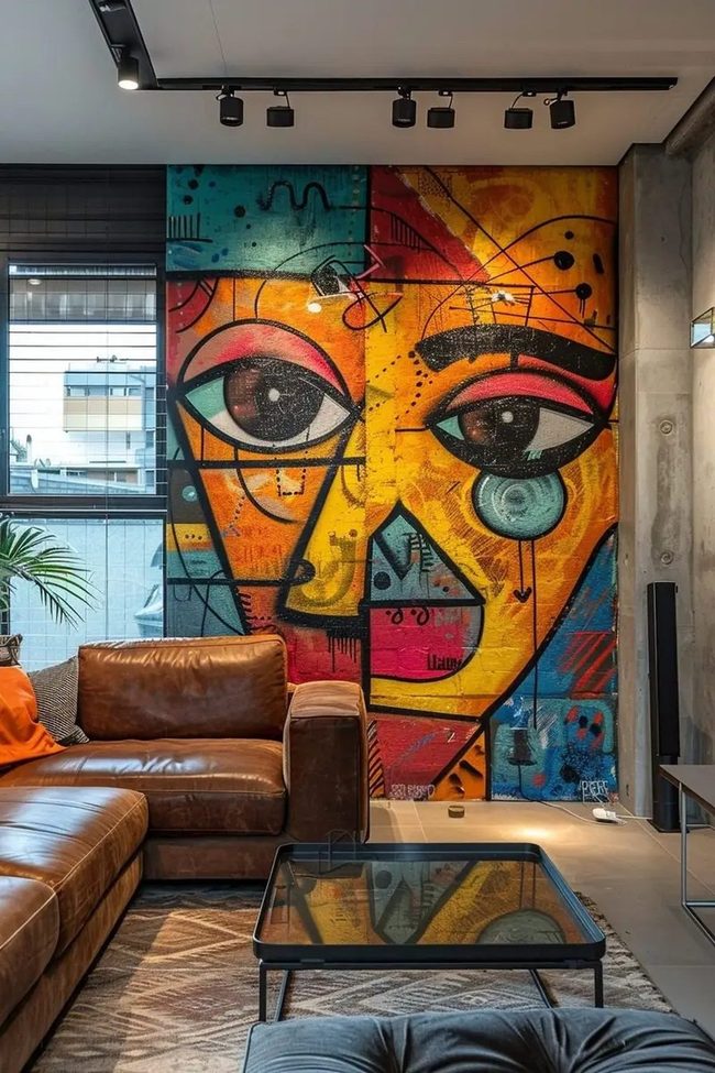 Exposed Brick Meets Velvet Luxury