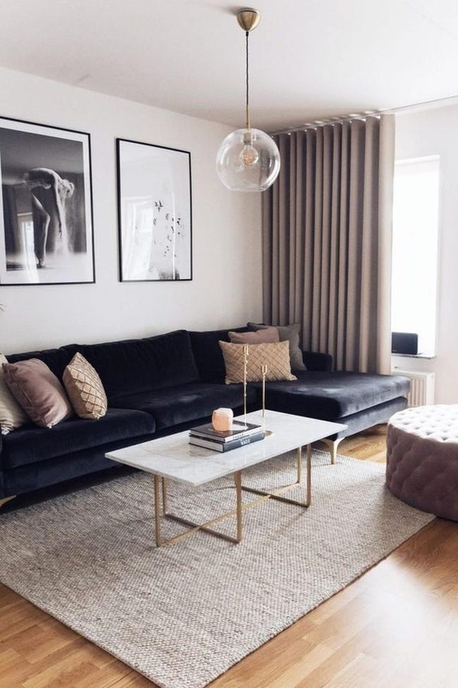 Dark Sofa, Neutral Calm