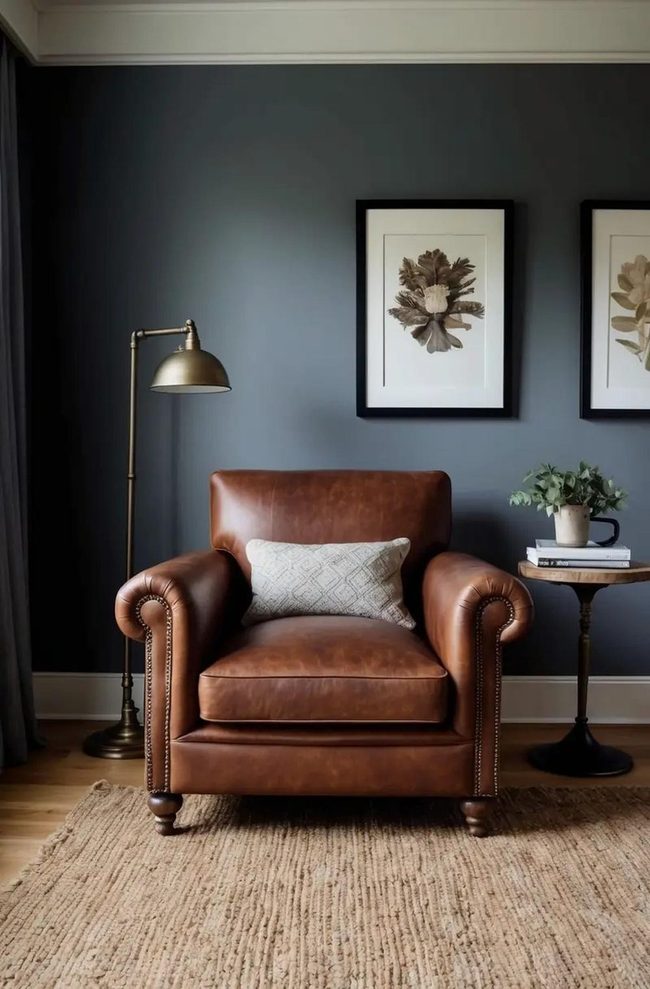 Timeless Brown Leather Chair