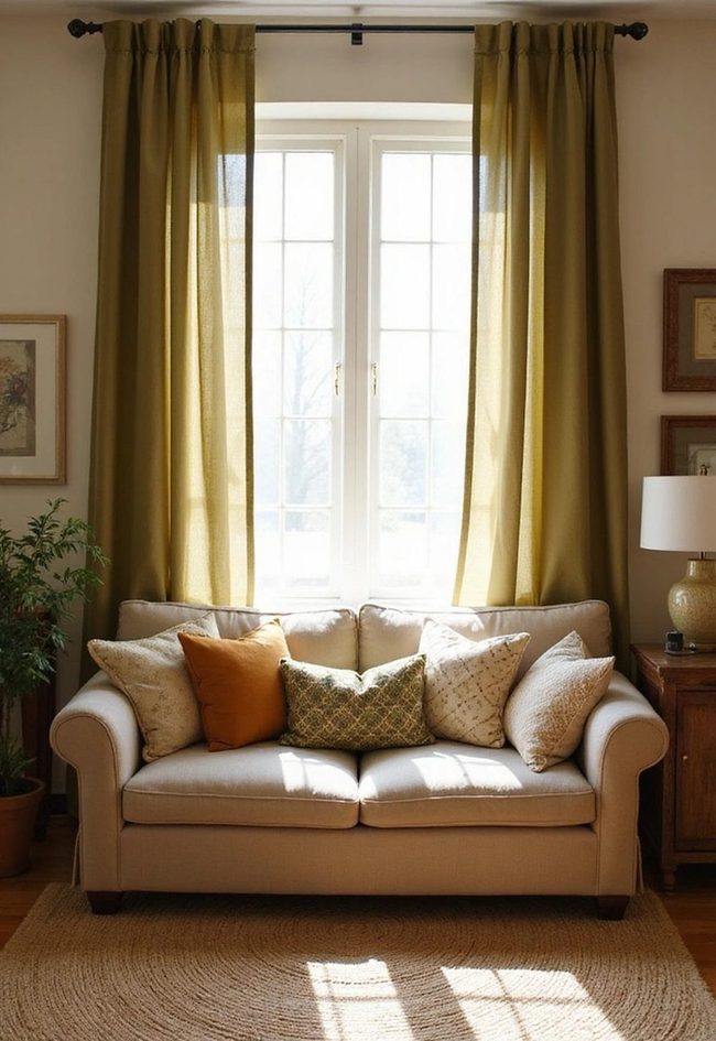 Sustainable Earth Tones Living Room