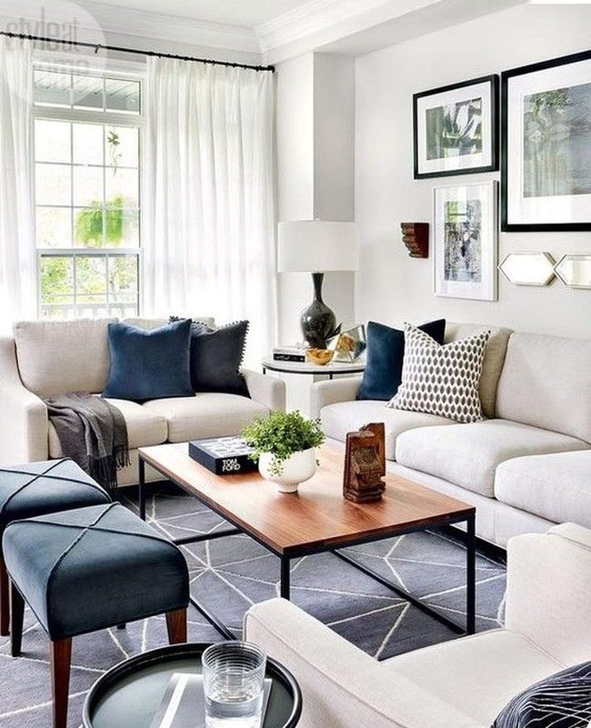 White Light Through Navy And Beige