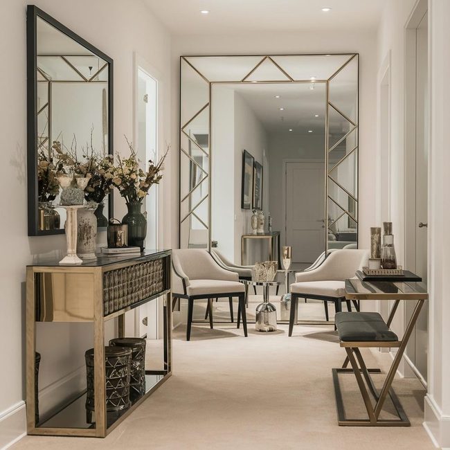 Console Table Mirror Entryway