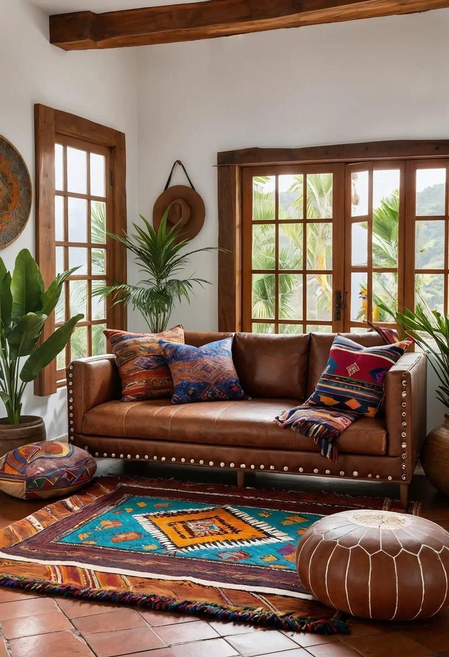 Brown Leather Anchors Global Collected Layers