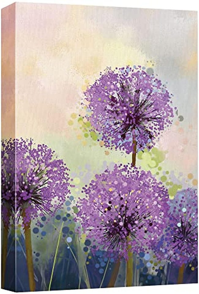 Colorful Abstract Florals Wall Canvas