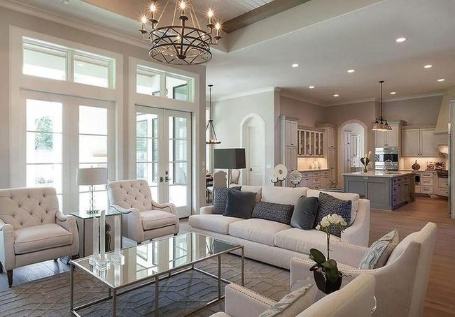 Cream Seating And Wooden Warmth