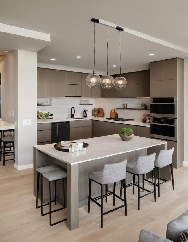 Open Plan Living Kitchen Island
