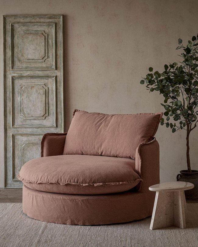 Oversized Chair In Boho Patterns