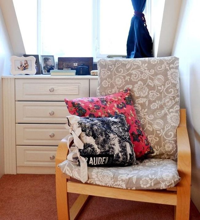 Sunlit Reading Corner With Floral Accents