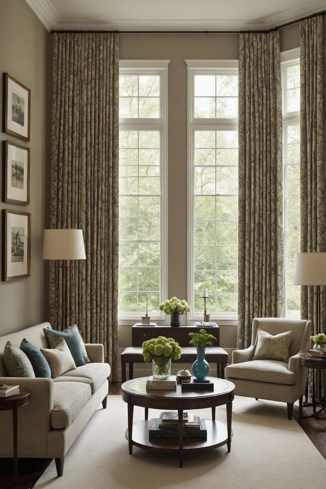 Matched Curtain Panels Balance