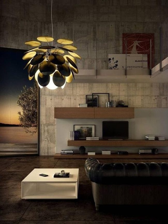Golden Disc Lights Industrial Comfort