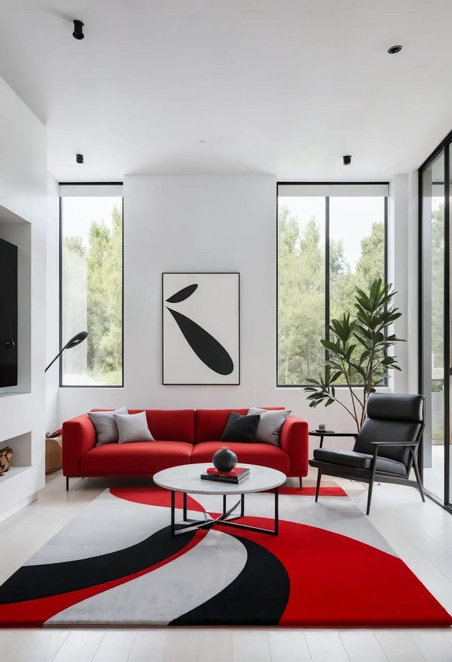 Red Rug Center Stage