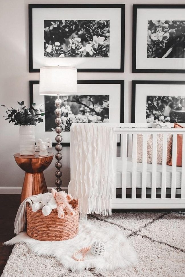 Soft Whites And Fresh Greenery Nursery
