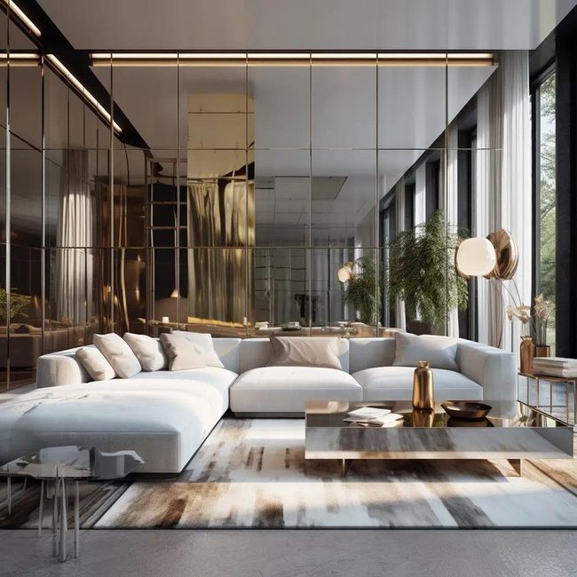 Mirrors And Chromelics Expand Space
