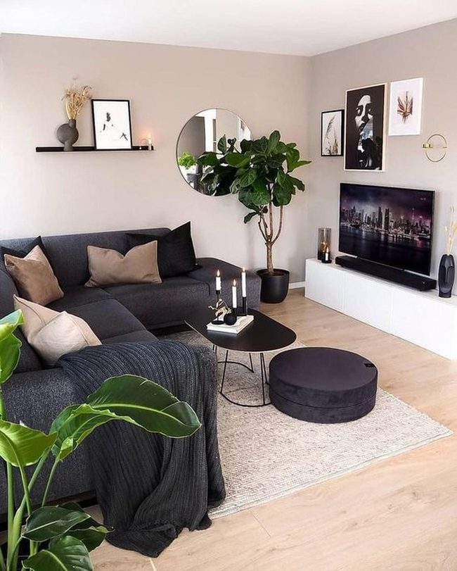Neutral Tones Meet Living Green