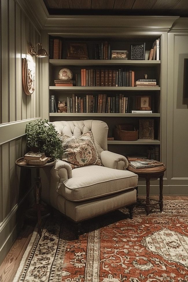Muted Fabrics For Basement Living