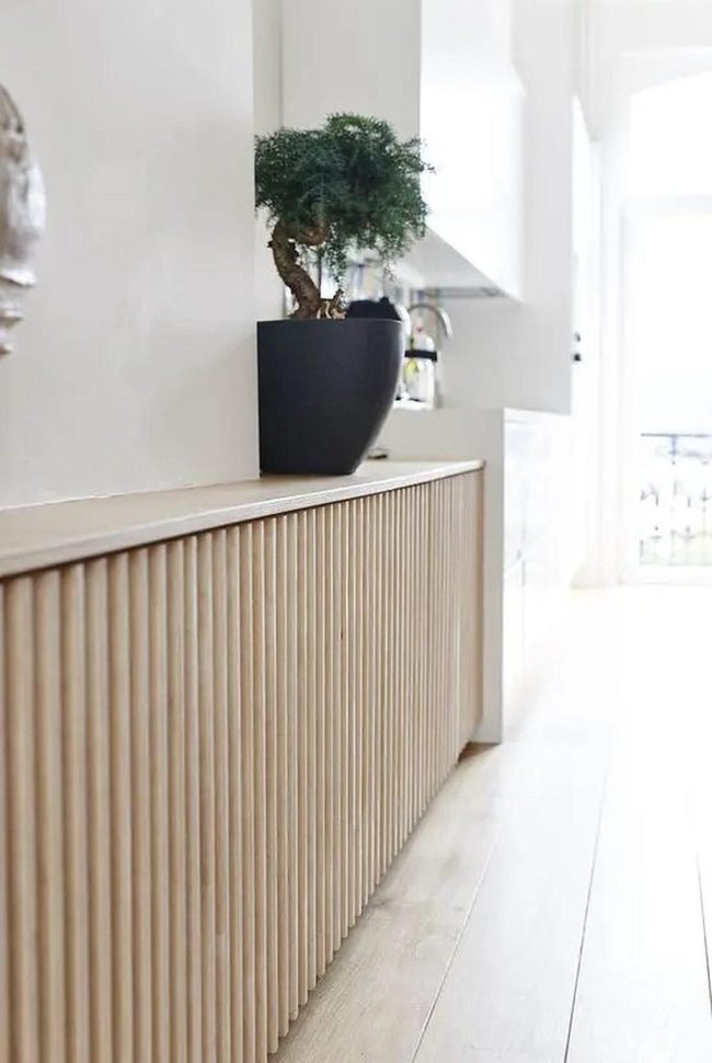 Warm Wood Meets Fresh Green Kitchen