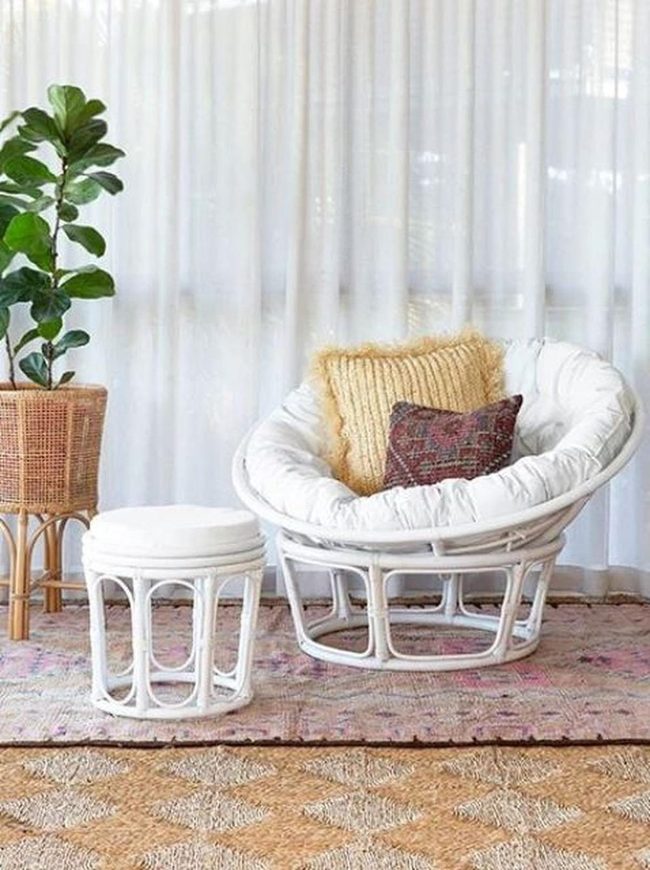 Pale Seating Nook With Natural Light