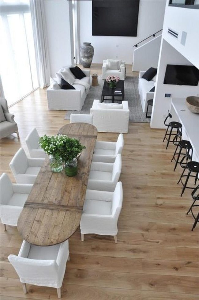White And Black Living Spaces
