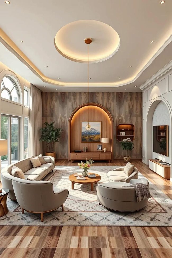 Curved Furniture Shapes Flow
