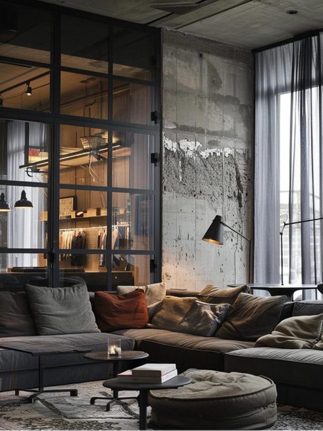 High Ceilings Meet Exposed Beams