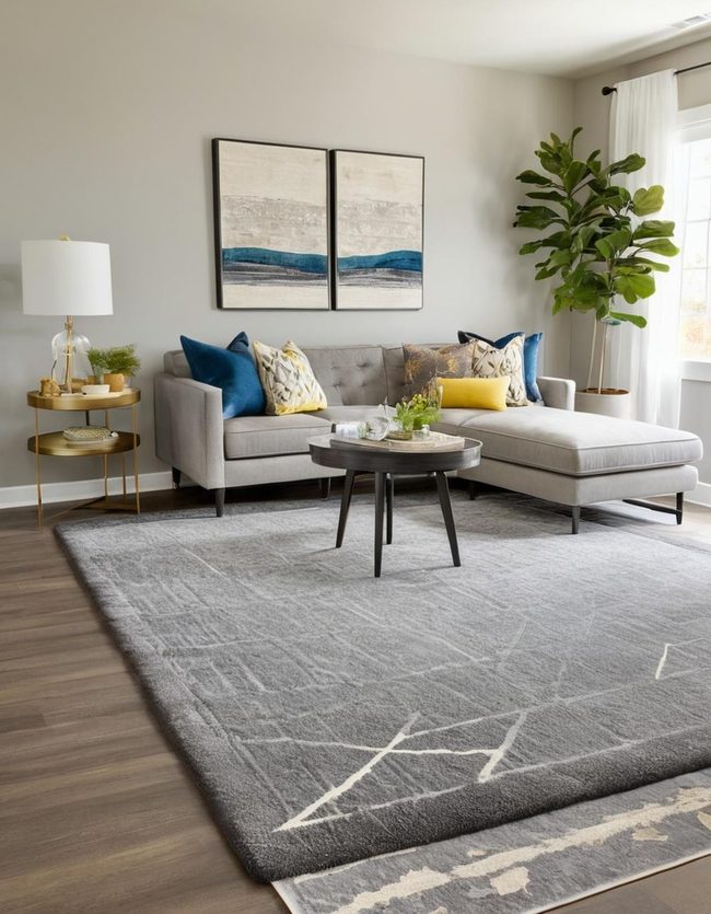 Soft Layered Rugs Anchor Rooms
