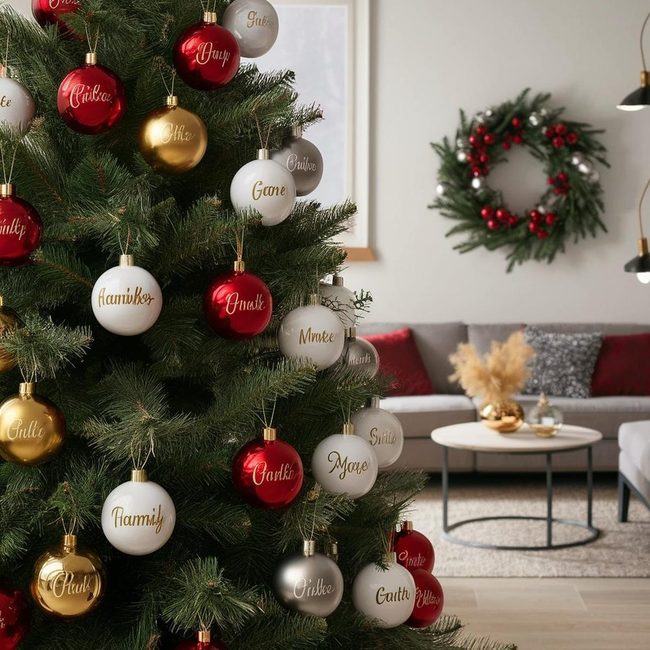 Personalized Name Baubles for Trees