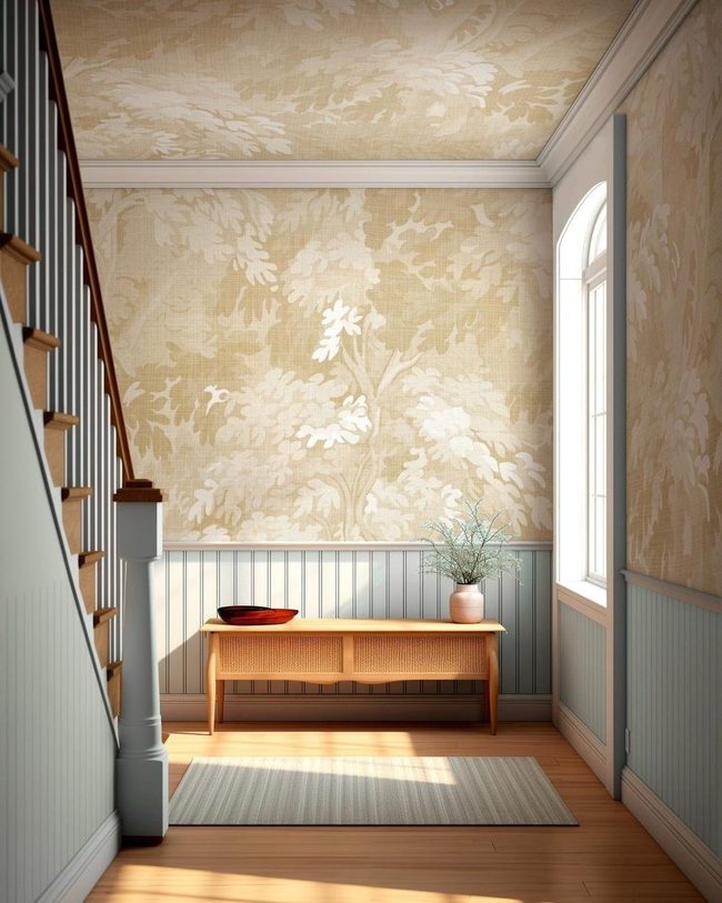 Sunlit Cream And Blue Interior